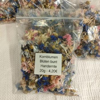 Kornblumen Blüten bunt getrocknet 20g